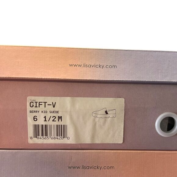 Lisa Vicky Raspberry Pink Suede Gift Platform Slip Om Sneakers 6.5 - Picture 4 of 4